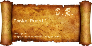 Danka Rudolf névjegykártya